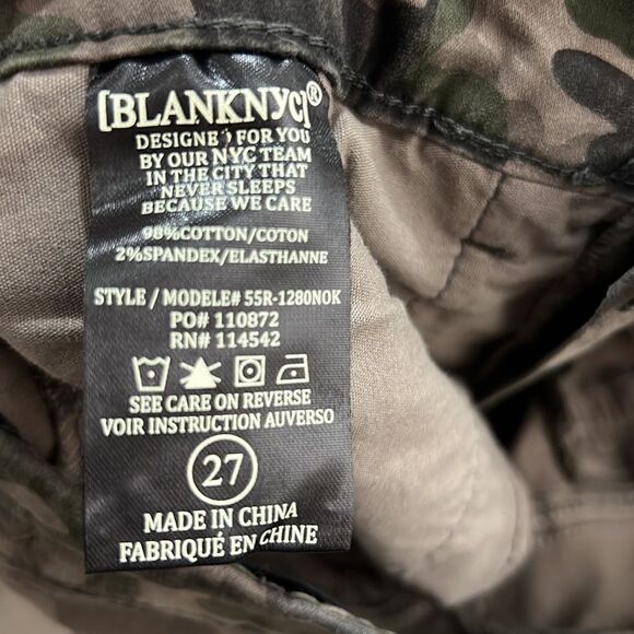 Blank NYC Camo Moto Pants size 27 NWT - Picture 13 of 14